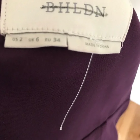 NWT BHLDN Klara Dress size 2 Purple - Picture 12 of 12